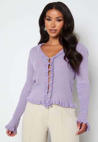 Salli V-Neck Frill Cardigan