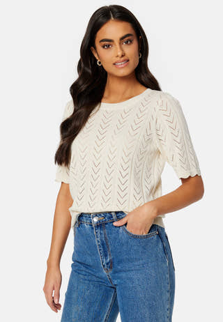 Shelley O-Neck 2/4 Knit Top