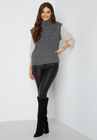 Suba Rollneck Knit Vest