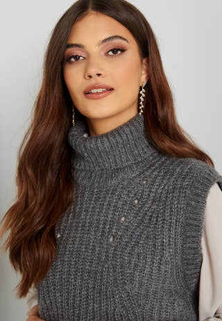 Suba Rollneck Knit Vest