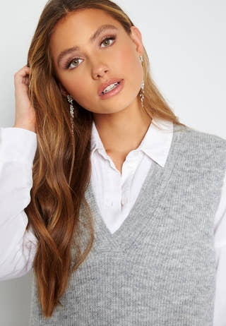 Svampi S/L Long Knit Vest