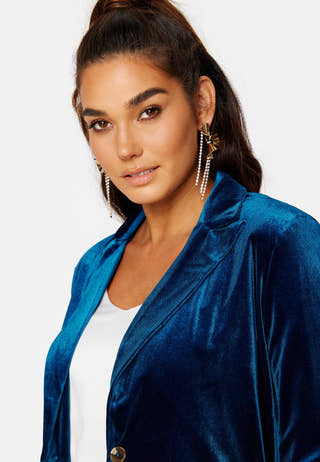 Velour L/S Blazer