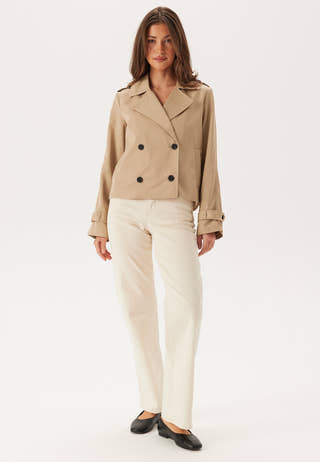 Viaddison L/S SHORT TRENCHCOAT