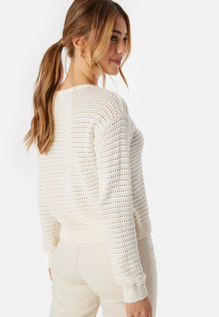 Vibellisina Boatneck L/S Knit Top