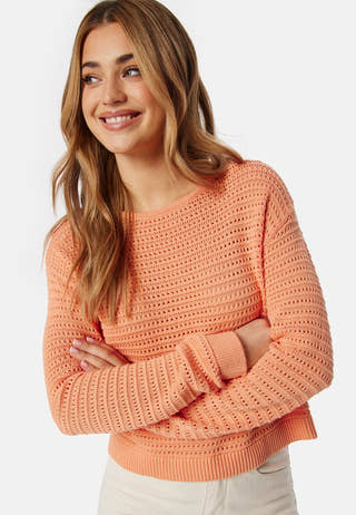 Vibellisina Boatneck L/S Knit Top