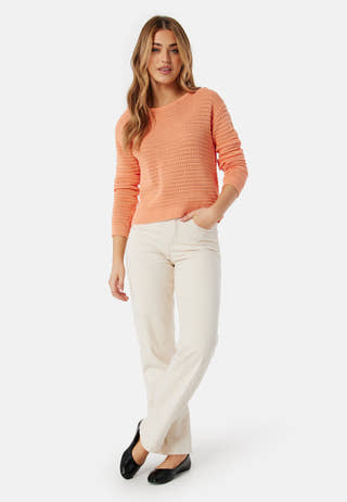 Vibellisina Boatneck L/S Knit Top