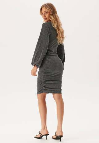 Vicaro L/S V-NECK MIDI DRESS V