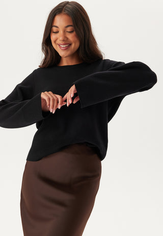 Vicassie O-neck L/S Knit Top