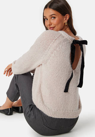 Vichoca L/S Bow Knit Pullover