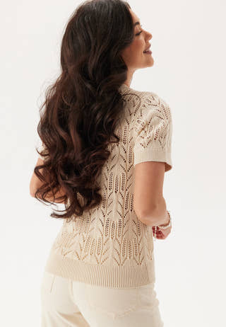 Vicotti S/S O-NECK KNIT TOP -