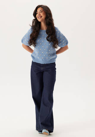 Vidottie 2/4 SLEEVE KNIT TOP S