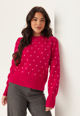 Vidottie L/S O-NECK KNIT TOP O