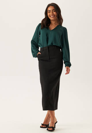 Viellette L/S SMOCK SATIN TOP