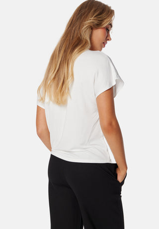 Viellette V-neck S/S SATIN TOP