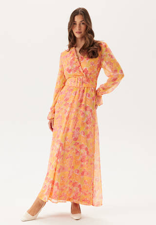 Viemma L/S BELT MAXI DRESS BEL