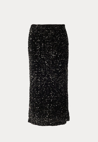 Vifaith Hw Midi Sequin Skirt