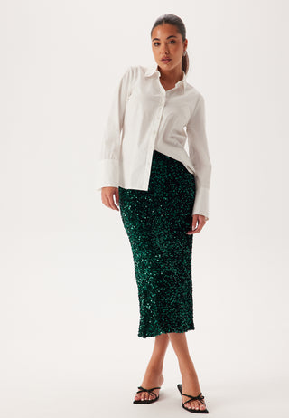 Vifaith Hw Midi Sequin Skirt