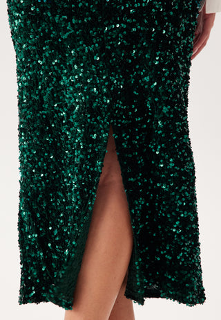 Vifaith Hw Midi Sequin Skirt