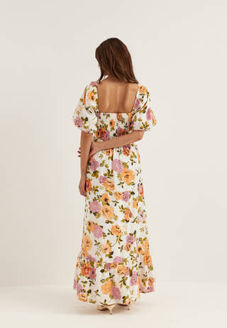 Viflola Square Neck 2/4 ANKLE DRESS