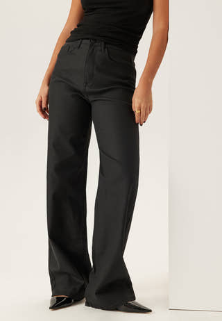 Vifreya Hw Coated Wide Jeans