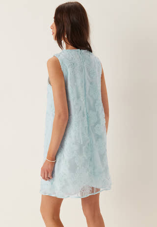 Vigamma O-neck S/L SHORT DRESS