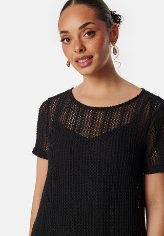 Vigardea O-Neck S/S ankle dress