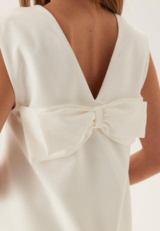 Vigery V-neck S/L SHORT DRESS