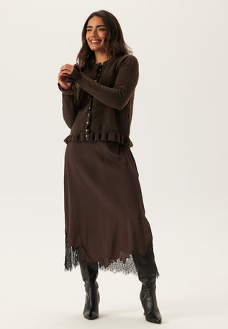 Vijacia O-neck L/S FRILL KNIT