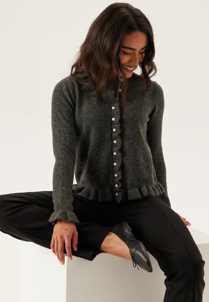 Vijacia O-neck L/S FRILL KNIT