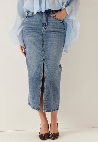 Vijaf Hw Midi Denim Skirt-noos