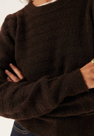 Vijayla O-neck L/S KNIT TOP