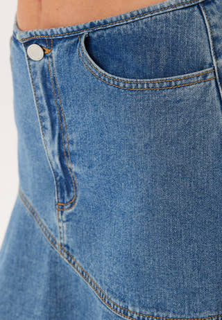 Vijessie Rw Short Denim Skirt