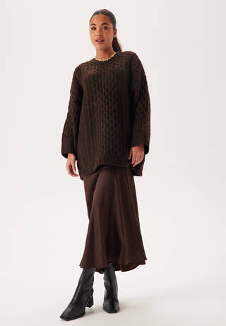 Vikaia L/S OVERSIZE CABLE KNIT