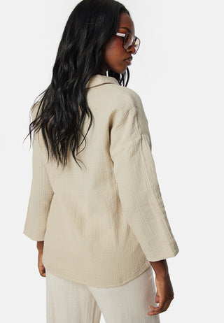 Vilania button 3/4 shirt