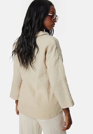 Vilania button 3/4 shirt