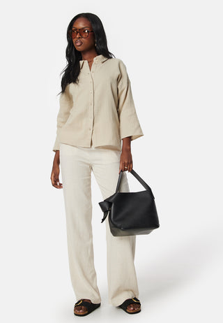 Vilania button 3/4 shirt