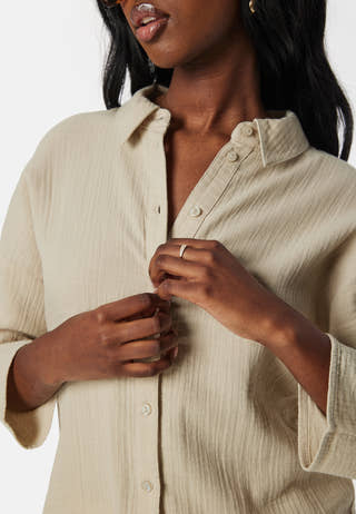 Vilania button 3/4 shirt