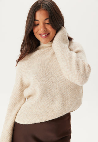 Vilory High Neck L/S KNIT TOP