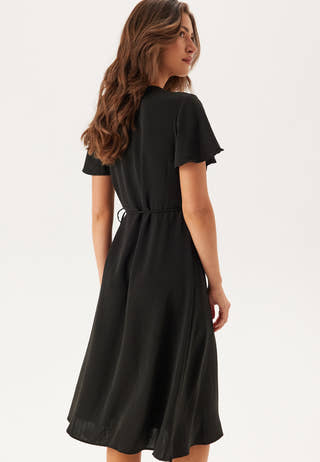 Vilovie S/S Wrap Midi Dress
