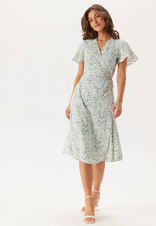 Vilovie S/S Wrap Midi Dress