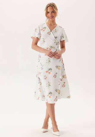 Vilovie S/S Wrap Midi Dress