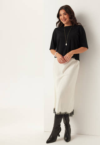Vimalu O-neck 2/4 KNIT TOP