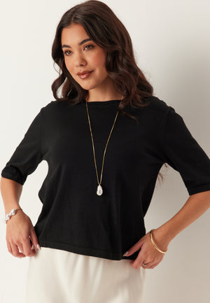 Vimalu O-neck 2/4 KNIT TOP