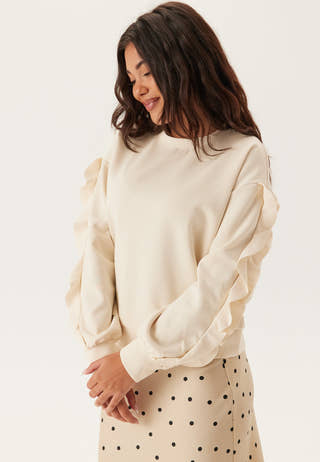 Vimentina Flounce O-neck L/S T