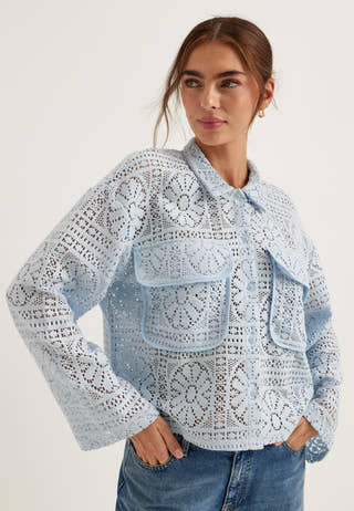 Vimerinda Crochet L/S CARDIGAN