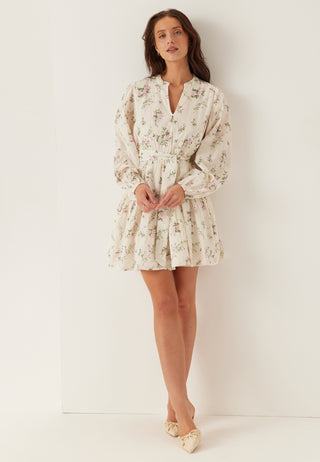 Vimiada L/S EMB SHORT SHIRT DRESS