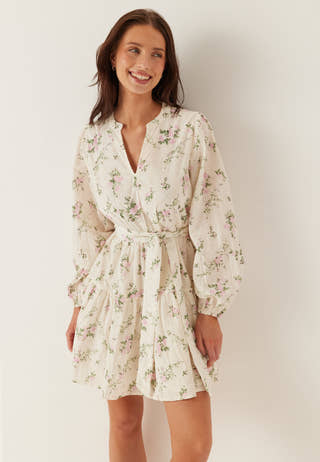 Vimiada L/S EMB SHORT SHIRT DRESS