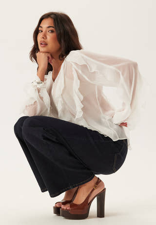 Vimitalla V-neck L/S FLOUNCE S