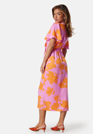 Vinakita V-Neck wrap midi