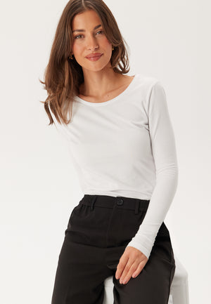 Vinora L/S O-NECK TOP - NOOS O